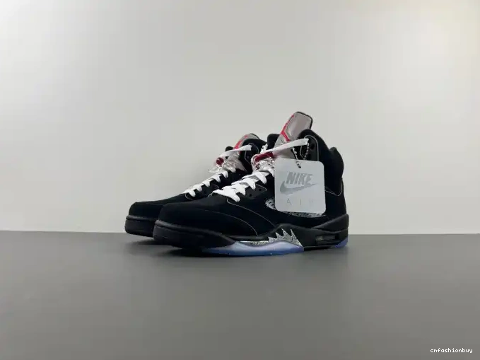Reimagined HF3975-001 Metallic Jordan Air 5 Black 0427